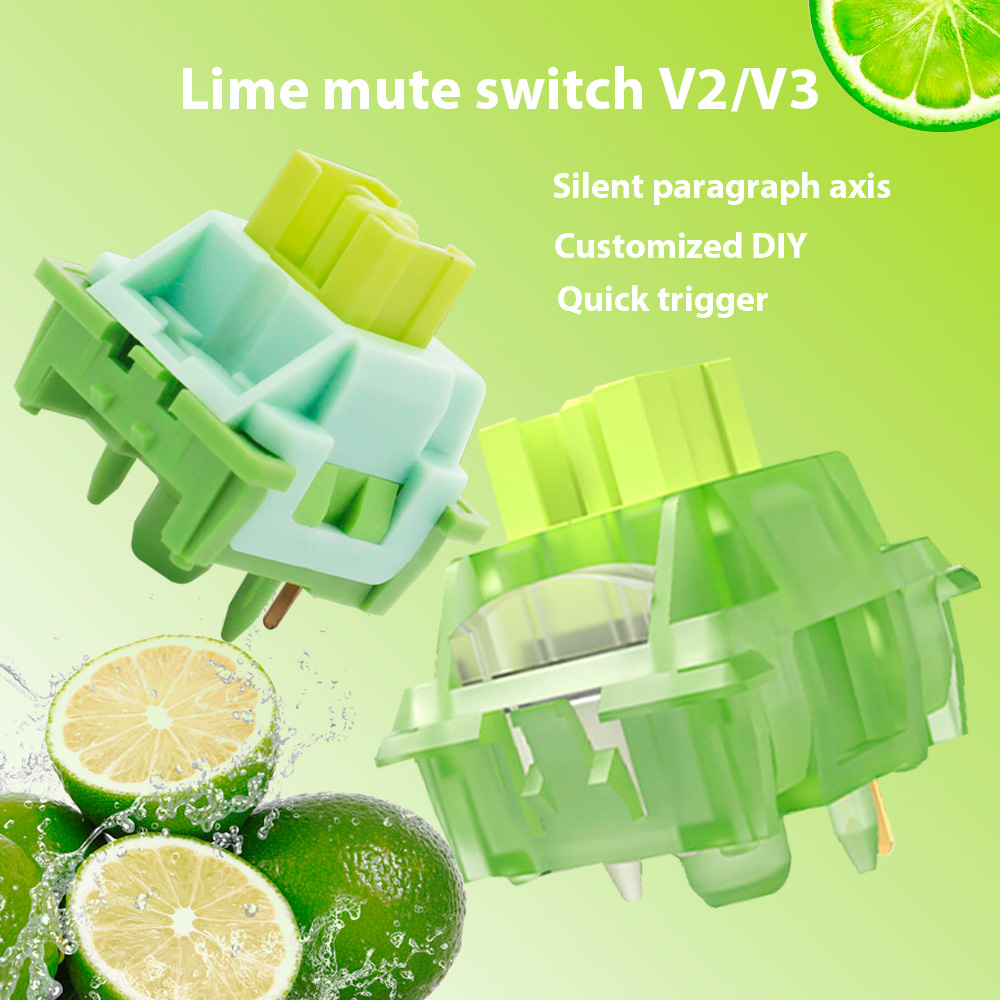 Silent Switch Mechanical Keyboard - Interruttore tastiera meccanica Lubed Silent Lime
