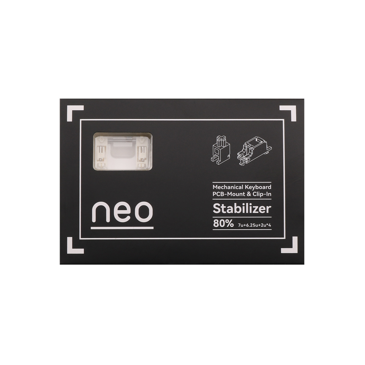 Keyboard Stabilizer Screw In - NEO X QK Stabilizzatore per Montaggio