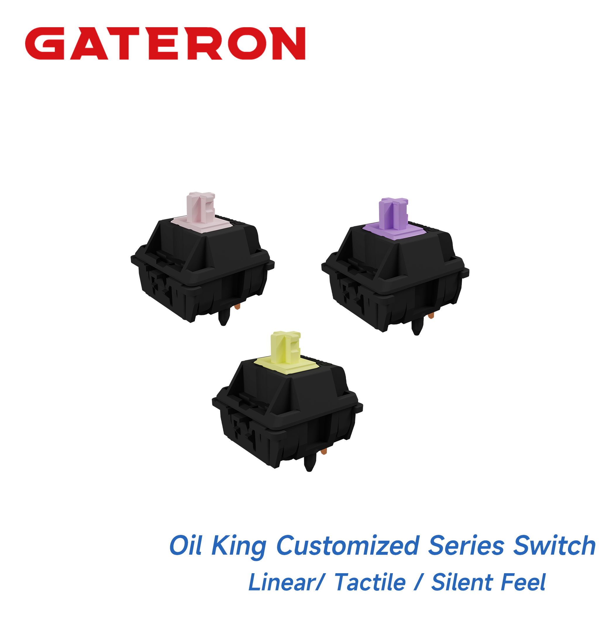 Gateron Switch Linear Tactile - Switch GATERON Oil King Serie Familiar