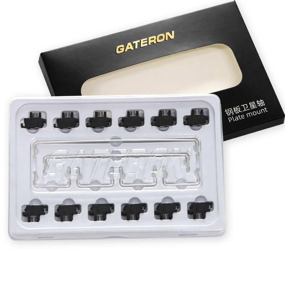 Keyboard Stabilizer Screw In - Gateron Black Plate Mount stabilizzatore asse