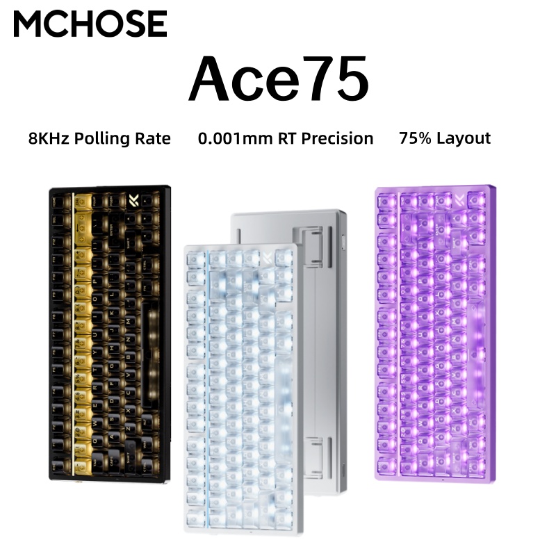 Hall Effect Magnetic Switch Keyboard - Tastiera MCHOSE Ace75 con interruttore magnetico,