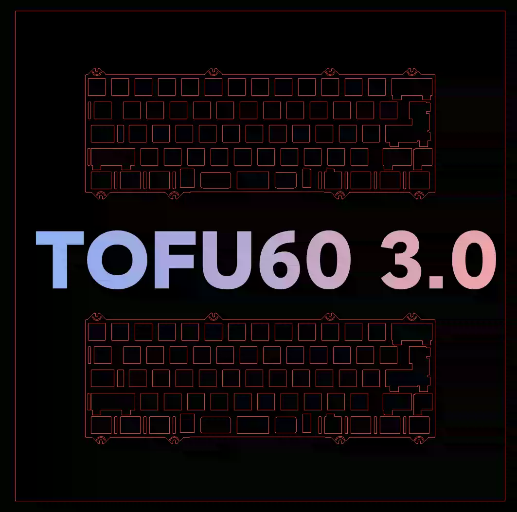 Keyboard Stabilizer Screw In - KBDFANS TOFU60 Versione 3.0 Piastra Dedicata