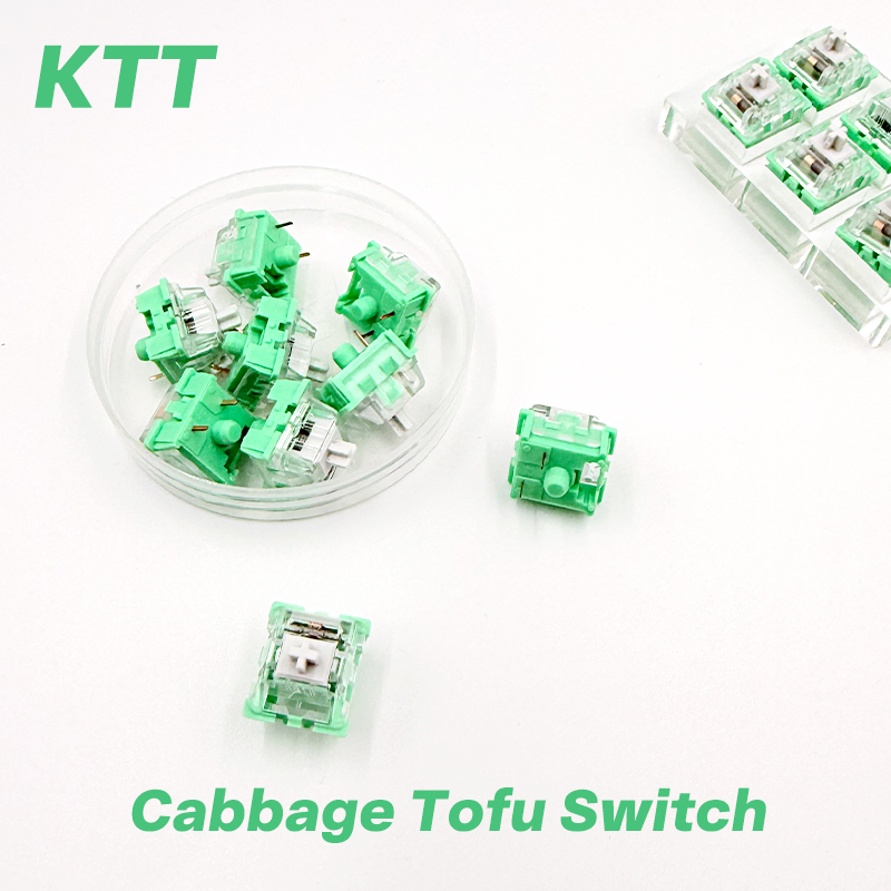 Keyboard Switch Lubed Linear 45G - KTT Interruttore lineare in giada bianca