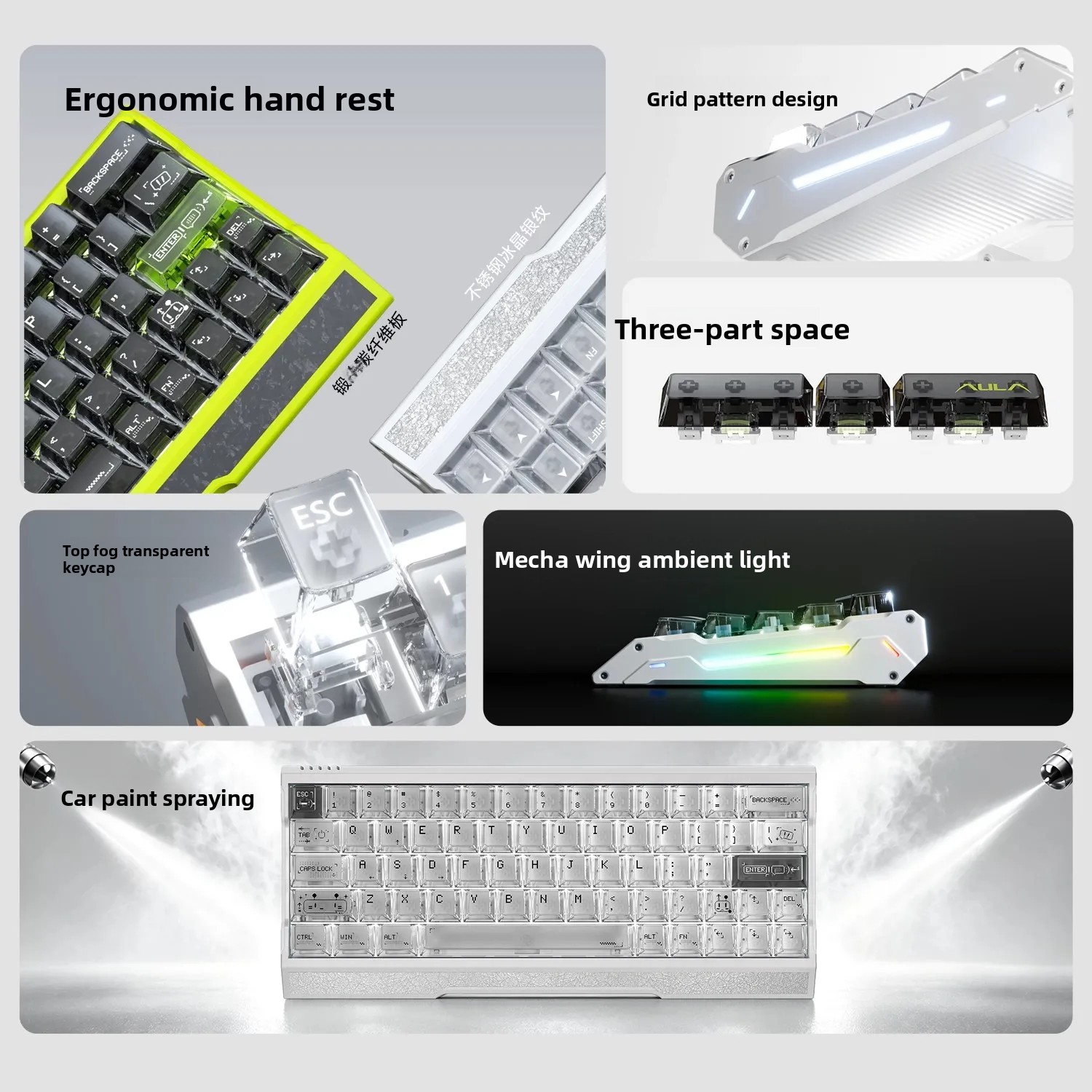 Tastiera da gaming cablata AUL - Hall Effect Magnetic Switch Keyboard recensione e prezzo