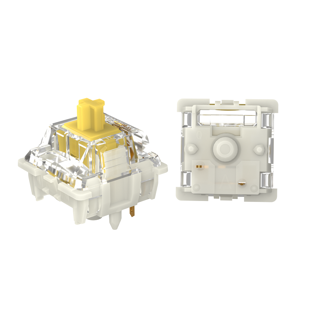 Gateron Bianco Giallo Argento  - Gateron Switch Linear Tactile recensione e prezzo
