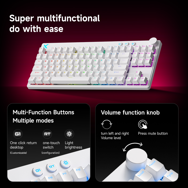 MCHOSE MIX87 Tastiere meccanic - Hall Effect Magnetic Switch Keyboard recensione e prezzo