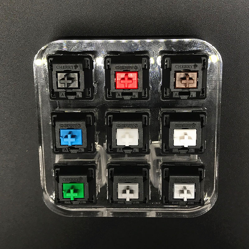 Nuovo asse tastiera meccanica  - Cherry Mx Switch Blue Brown Red recensione e prezzo